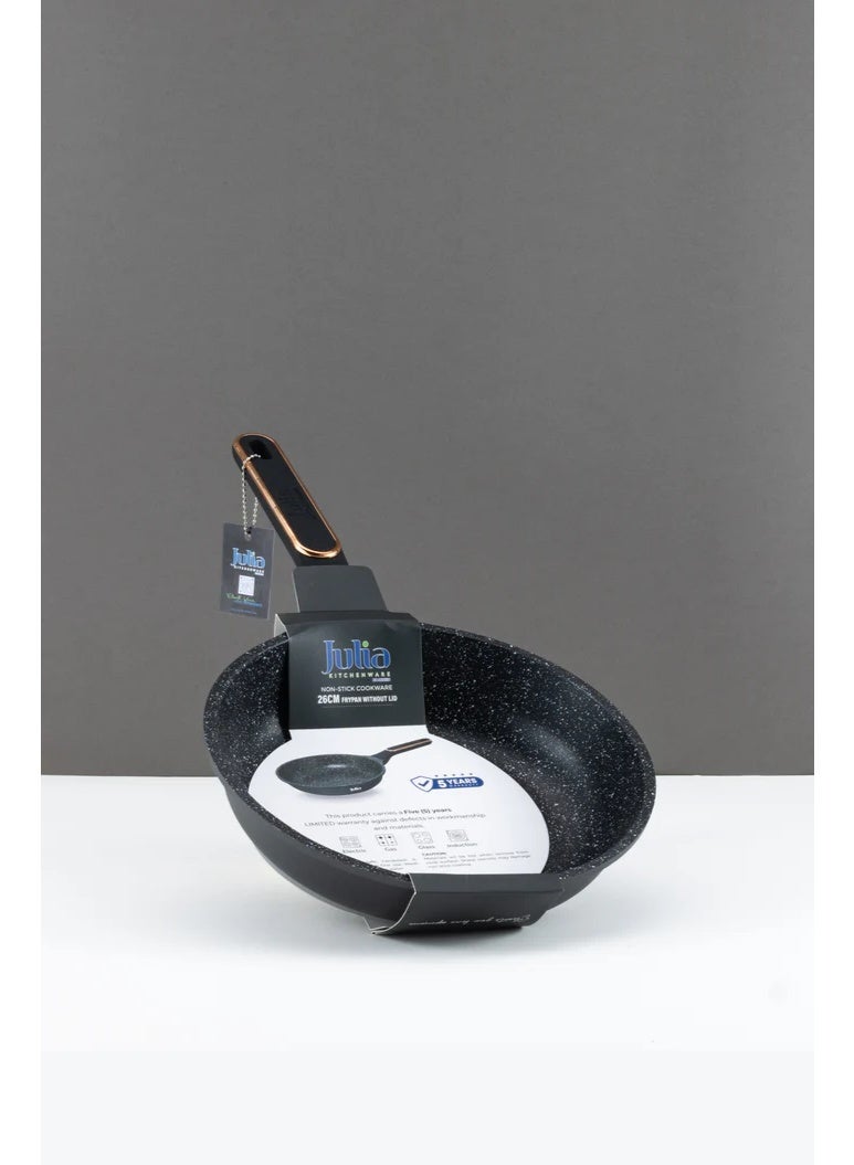 جوليا مِقلاة جوليا إيليت برو بلس 26 سم - أسود - جرانيت أسود غير لاصق - يدعم الحث الحراري - Image 2